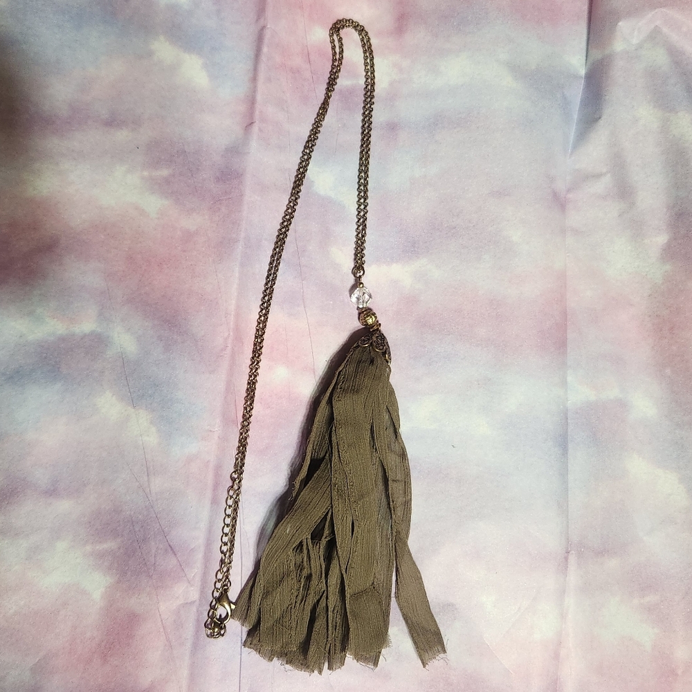 Brown Tassel Necklace